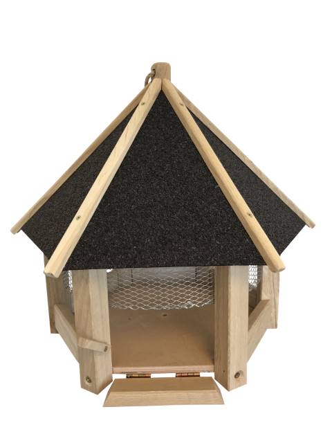 Fuglefoder hus med tagpap eller fod