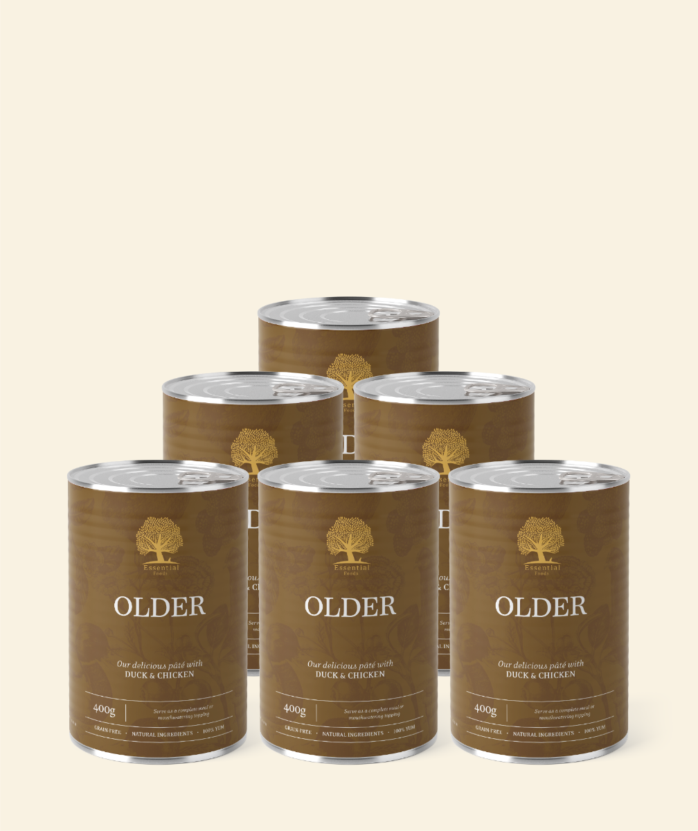Vådfoder fra Essential til ældre Hunde - Older (And & Kylling)