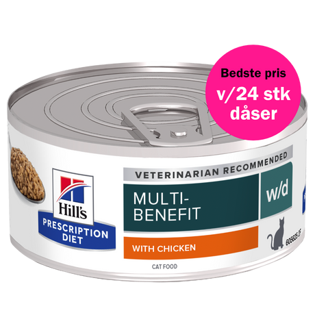 Hill's PRESCRIPTION DIET w/d Multi-Benefit kattefoder med kylling - 156g