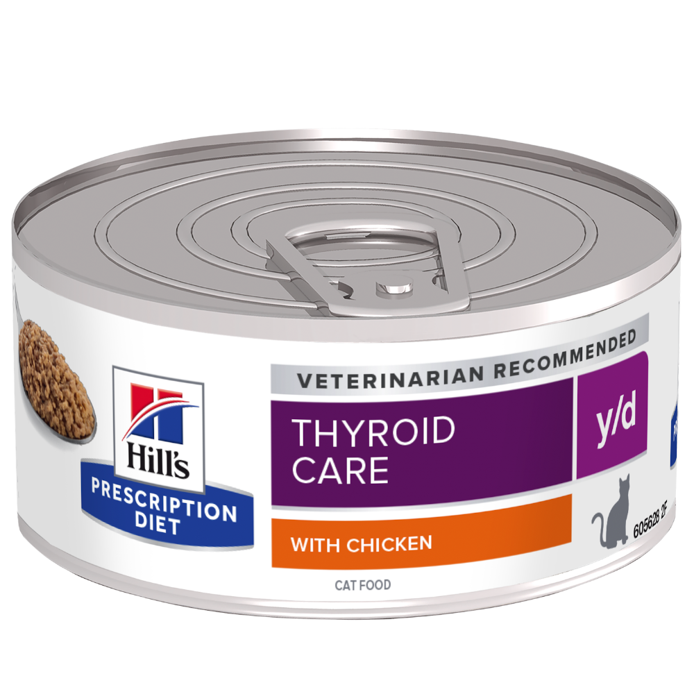 Hill's PRESCRIPTION DIET y/d Thyroid Care vådfoder til katte 156g dåse