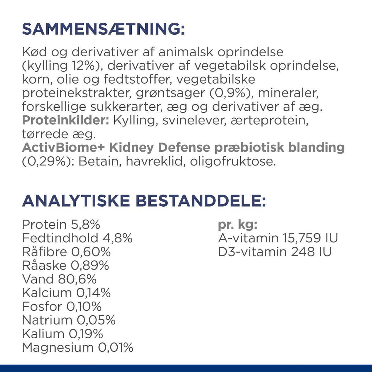 Hill’s Prescription Diet k/d Stew til katte med kylling & grøntsager | Nyrestøttende vådfoder