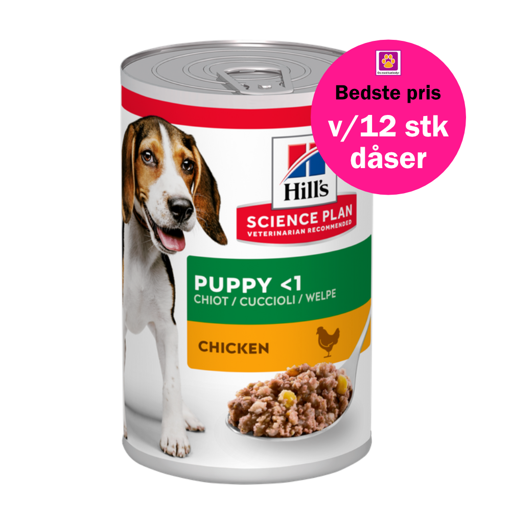 Hill’s SCIENCE PLAN Puppy hvalpefoder med kylling – 370g vådfoder