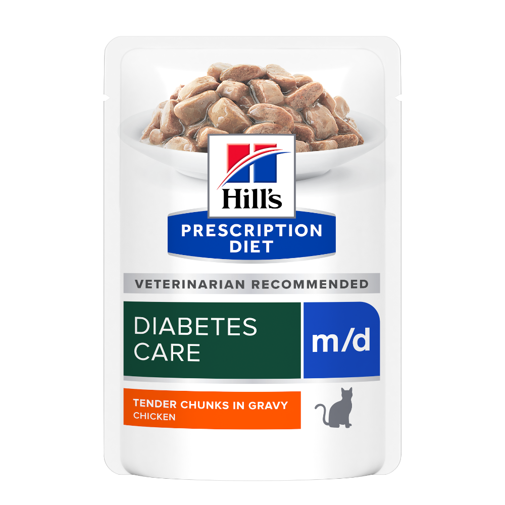 Hill’s PRESCRIPTION DIET m/d vådfoder til katte med kylling – 12x85g