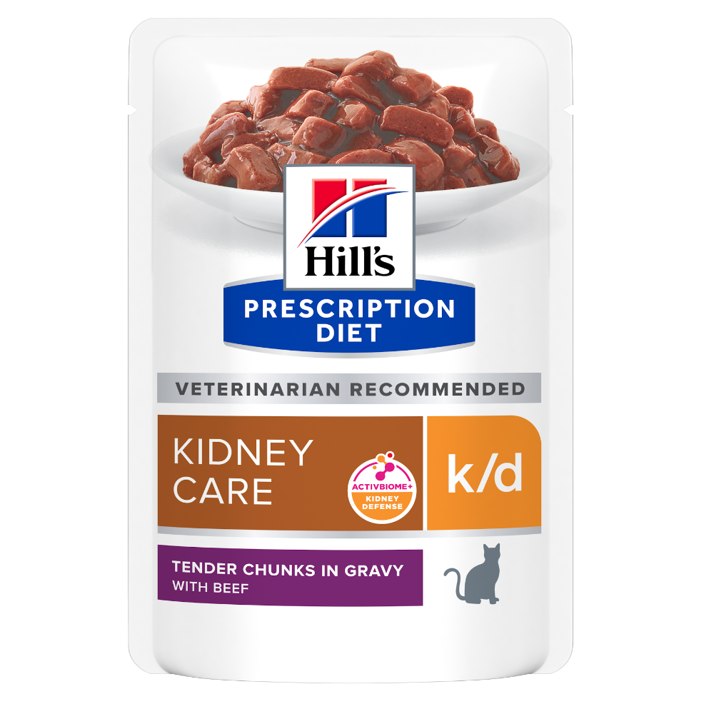 Hill's PRESCRIPTION DIET k/d Kidney Care vådfoder til katte - portionsposer 12x85g