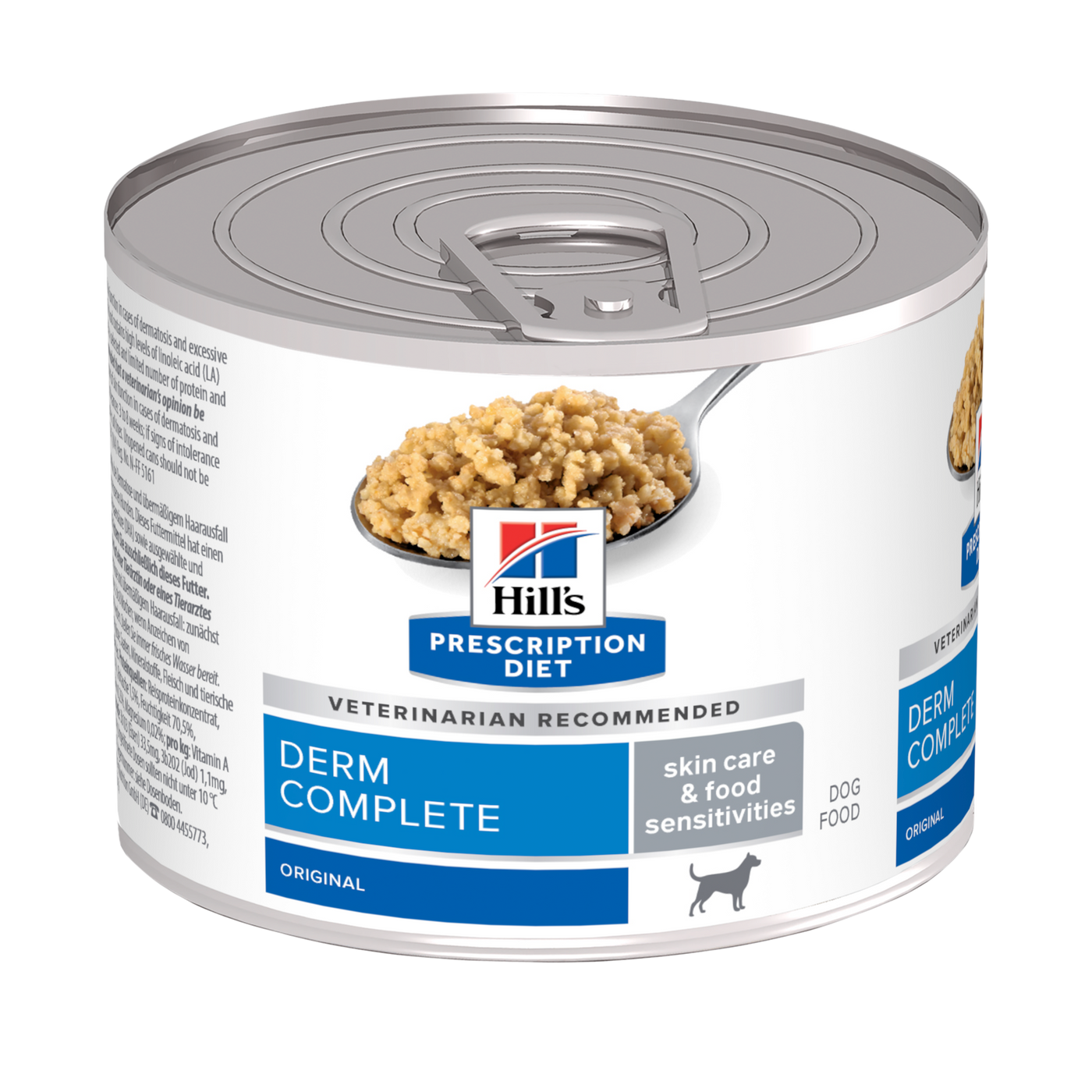 Hill's Prescription diet Derm Complete vådfoder til hunde med allergier, tør hud, kløe, kradsen 200g