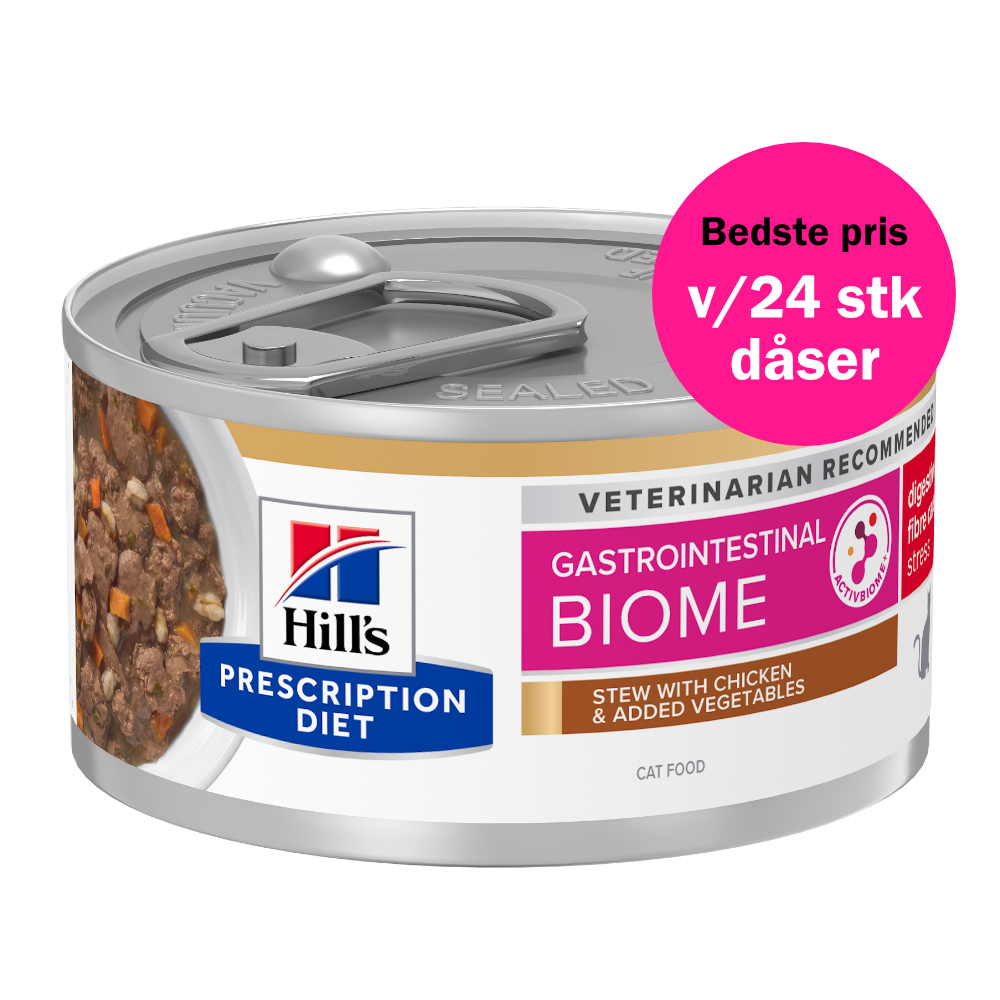 Hill's Prescription Diet Gastrointestinal Biome Stress Stew til katte med kylling og tilsatte grøntsager