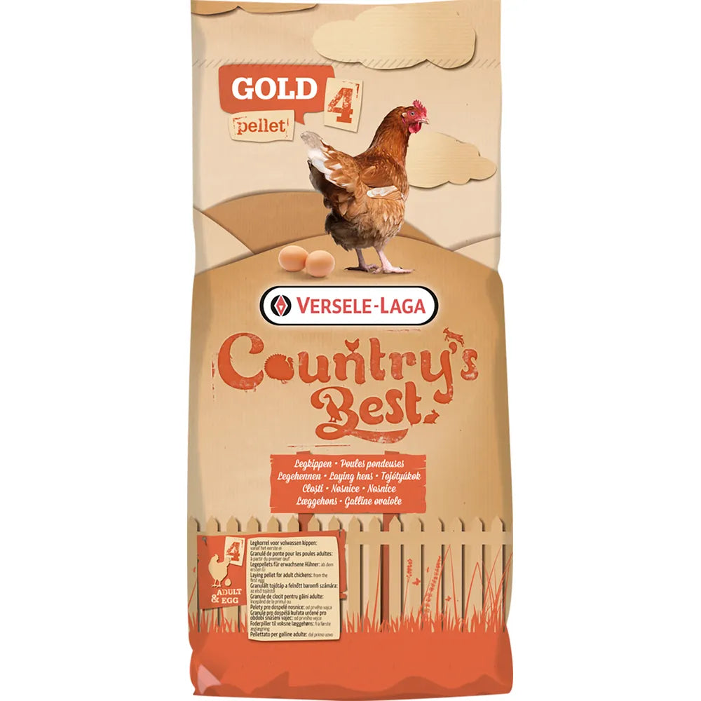 Hønsefoder, Æglæggende foder til høns over 18 uger - Gold4 Pellets