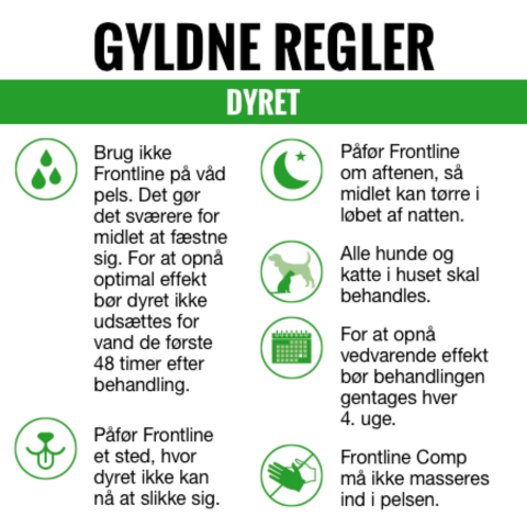 Frontline Combo Vet til behandling mod lopper, flåter og lus på katte