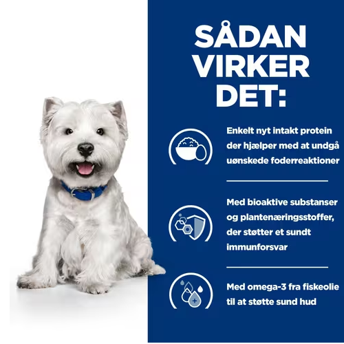 Hill's PRESCRIPTION DIET Derm Complete Mini Environmental/Food Sensitivities tørfoder til hunde med æg & ris