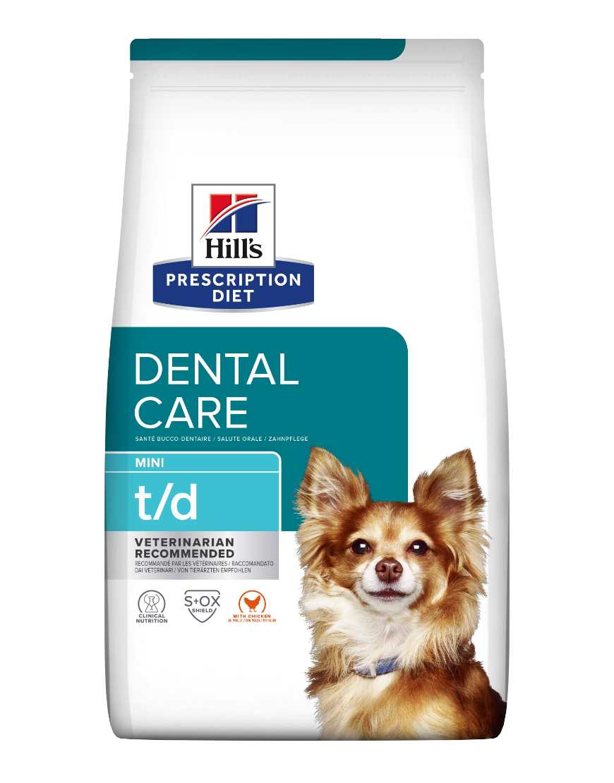 Hill's PRESCRIPTION DIET t/d Mini Dental Care tørfoder til hunde med kylling 3kg pose