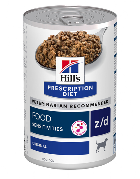 Billede af Hills Prescription Diet Hill's PRESCRIPTION DIET z/d Food Sensitivities vådfoder til hunde 370g dåser