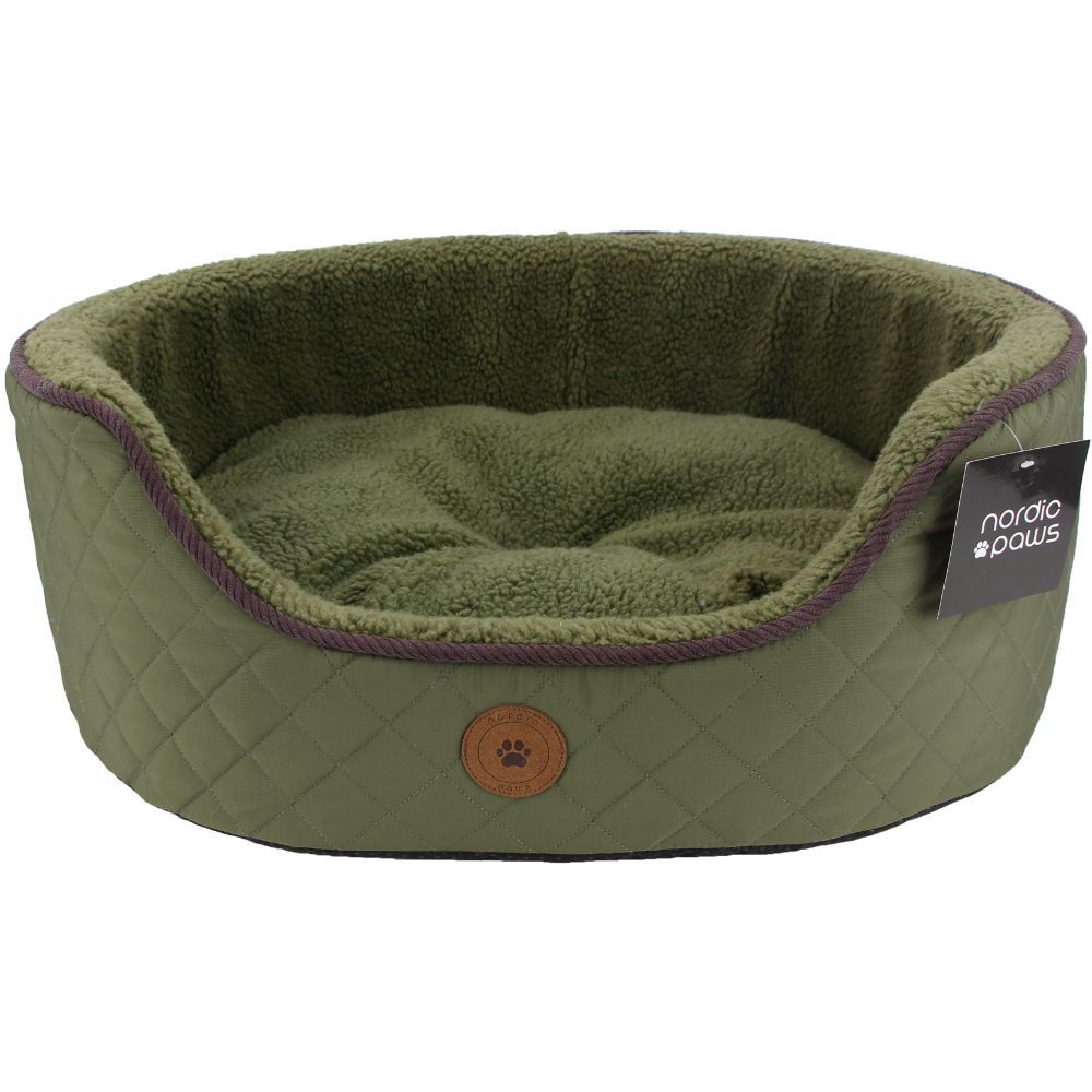 Hundeseng "Nordic Paws" Jagt Grøn, rund