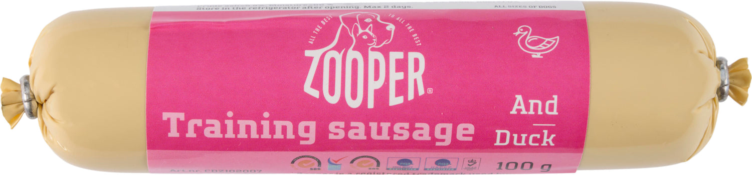 Hundegodbid, Trænings pølse med and, lam eller okse