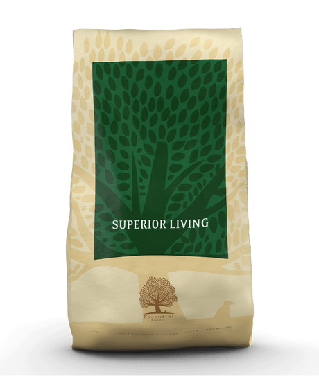 12.5kg Essential Superior Living, kornfrit hundefoder med kylling & and til voksne hunde 