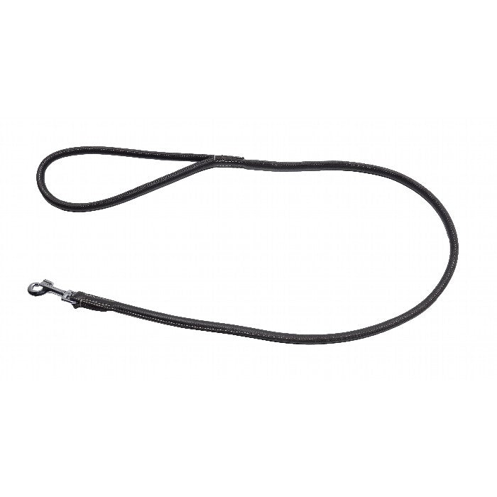 Hundesnor, Læder rundsyet line, brun 120cm