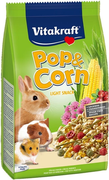 Se Vitakraft Snack til kaniner & gnavere, Pop & Corn hos Os Med Kæledyr