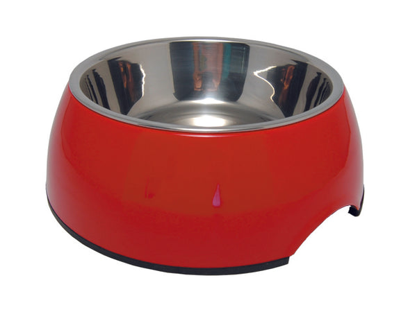 Qpet Royal hundeskål i mange farver, rund med udtagelig stål skål thumbnail
