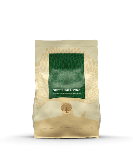 3 kg Essential Superior Living small size, kornfrit hundefoder med kylling & and til små voksne hunde