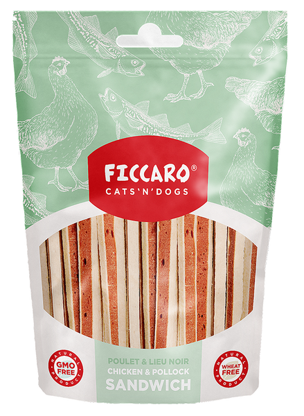 FICCARO Hundegodbidder fra FICCARO, Kylling & Fisk sandwich thumbnail