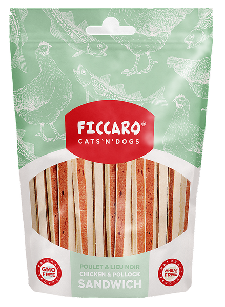 FICCARO Hundegodbidder fra FICCARO, Kylling & Fisk sandwich