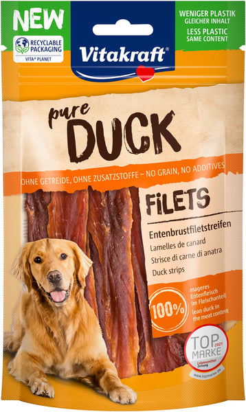 Se Vitakraft Vitakraft pure duck - Hundegodbid med And, rent kød hos Os Med Kæledyr