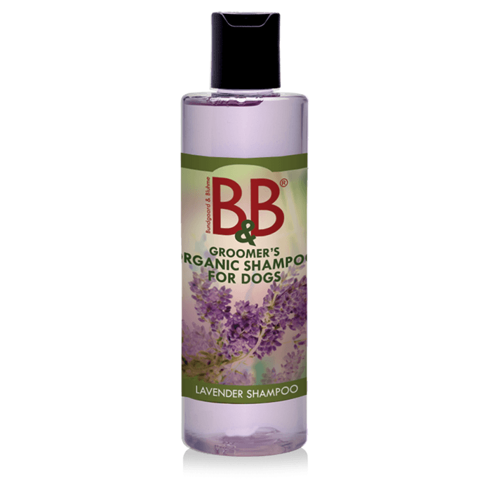 Pelspleje hund og kat - B&B økologisk hundeshampoo med Lavendel - Hvor kæledyr ville handle - Foderboxen.dk