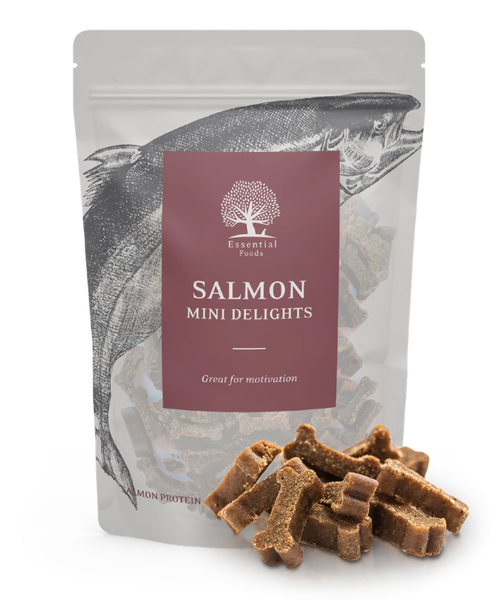 Essential ESSENTIAL Salmon mini delights - små bløde kornfri laksegodbidder 100g thumbnail