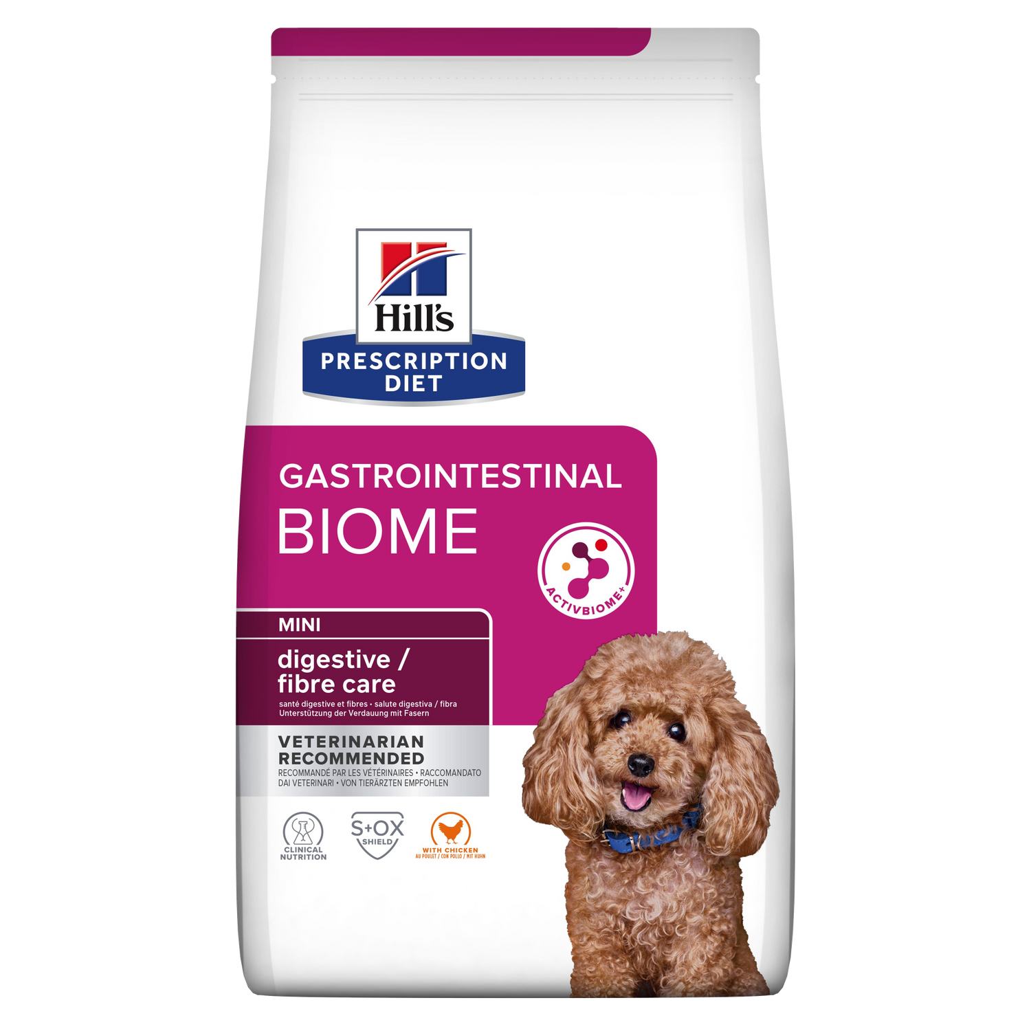 Hill’s PRESCRIPTION DIET Gastrointestinal Biome Mini tørfoder til hunde med kylling 3kg pose
