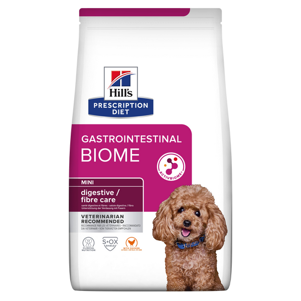 Billede af Hills Prescription Diet Hills PRESCRIPTION DIET Gastrointestinal Biome Mini tørfoder til hunde med kylling