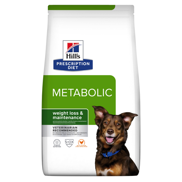 Se Hills Prescription Diet Hill's PRESCRIPTION DIET Metabolic Weight Management tørfoder til hunde med kylling hos Os Med Kæledyr