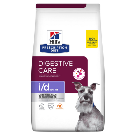 Hill's PRESCRIPTION DIET i/d Low Fat Digestive Care tørfoder til hunde med kylling 12kg pose