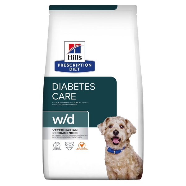 Se Hills Prescription Diet Hill's PRESCRIPTION DIET w/d Diabetes Care tørfoder til hunde med kylling hos Os Med Kæledyr