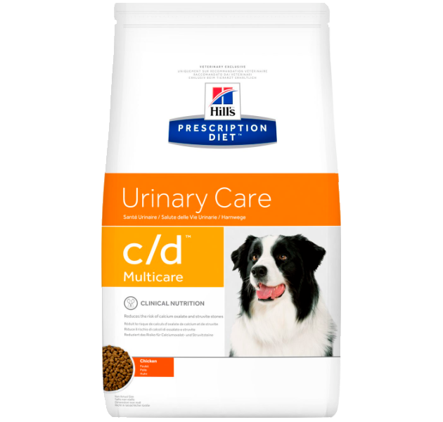 Hill's Prescription Diet c/d Multicare Urinary Care til hunde med tendens til blæresten 12 kg