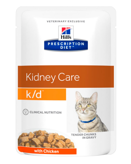 Hill's Prescription Diet k/d vådfoder med kylling til katte med nyrelidelser