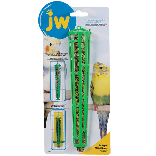 JW Fugle hirsekolbe holder, sjov & udfordrende fodring thumbnail