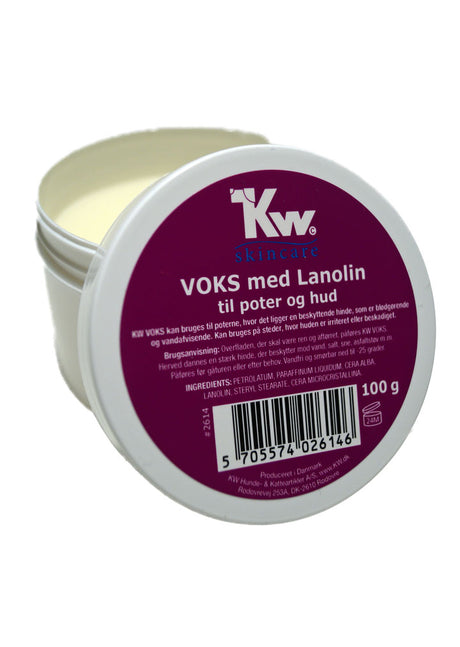 KW voks til poter og hud med lanolin 100g