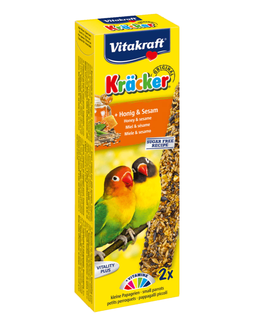 Kräcker® lækre frøstænger til dværgpapegøjer, 2-pak