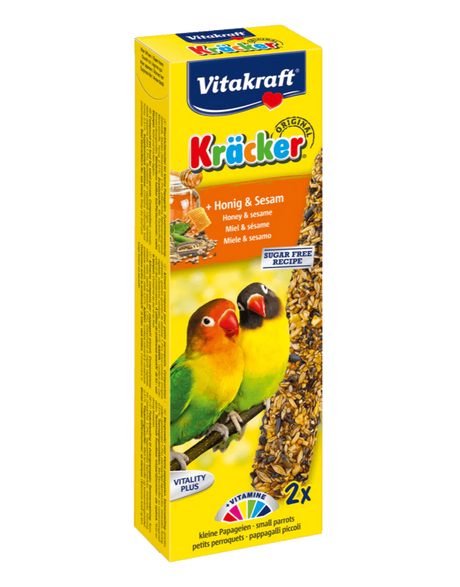 Kräcker® lækre frøstænger til dværgpapegøjer, 2-pak