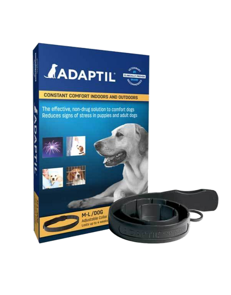 Nytår, Køresyge - Feromoner til hunde/hvalpe, Adaptil Halsbånd