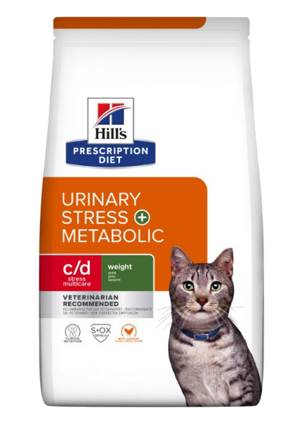 Hills Prescription Diet Hill's PRESCRIPTION DIET c/d Multicare Stress + Metabolic tørfoder til katte med kylling thumbnail