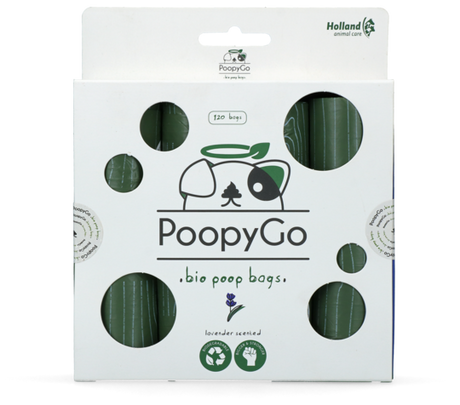 PoopyGo Høm Høm hundeposer, miljøvenlig fra PoopyGo - grøn.