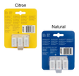 To pakker blækpatroner, Refill væske til Gø halsbånd med spray fra PetSafe, på hvid baggrund, velegnet til Gø halsbånd.