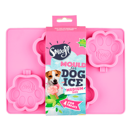 Smoofl hundeis i pink emballage. Smoofl.