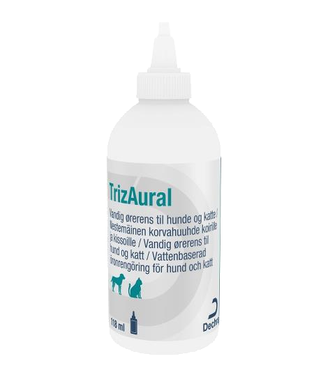 Se TrizAural TrizAural Solution alkaliserende antibakteriel ørerens118 ml hos Os Med Kæledyr