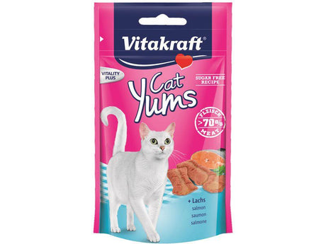 Godbidder Kat - Kattegodbid med laks, cat yums - Hvor kæledyr ville handle - Foderboxen.dk