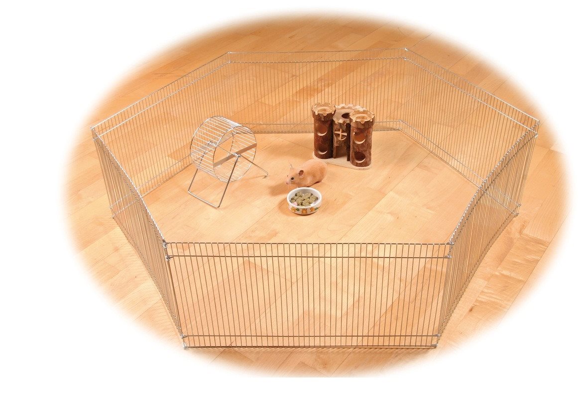 Ting til gnavere - Indendørs løbegård til gnavere - Hvor kæledyr ville handle - Foderboxen.dk