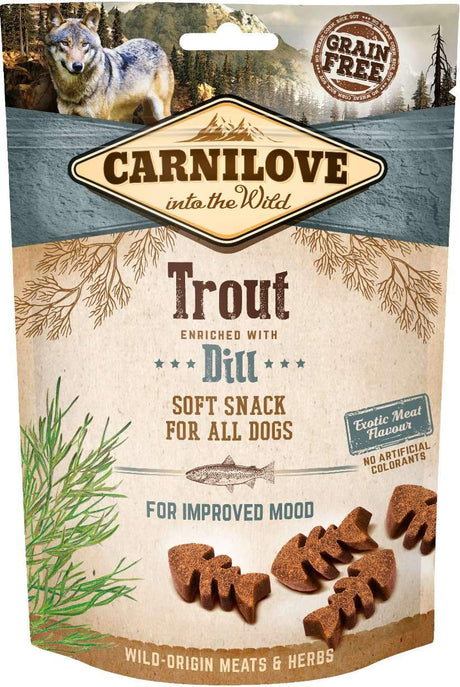 Carnilove Hundegodbidder med ørred - Korn- & Glutenfri til hunde.
