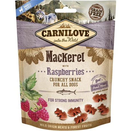 Carnilove Hundegodbidder med makrel & hindbær Crunchy Snack.