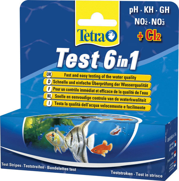 Se Tetra TetraTest 6in1 (25 stk) hos Os Med Kæledyr