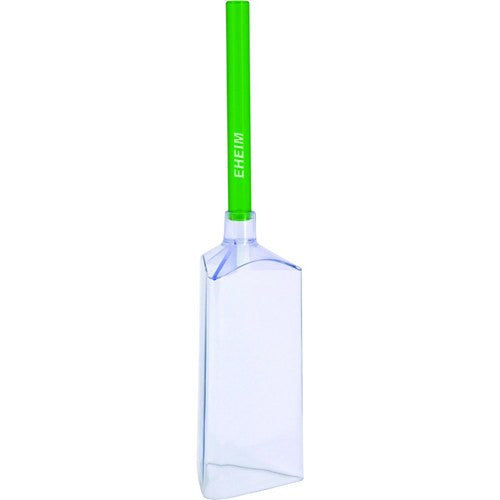 En Slamsuger/klokkekost i plast fra Eheim med grønt skaft velegnet til akvariet rengøringsopgaver.